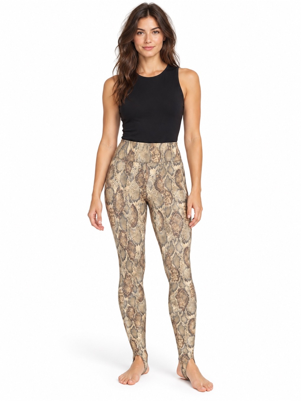 25. AFRM • NWT Snake Print Stirrup Pants